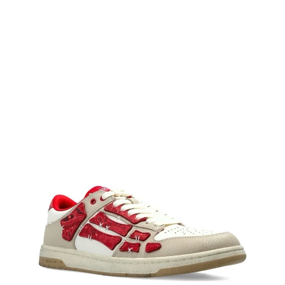 AMIRI White and Red Men's Low-Top Sneakers